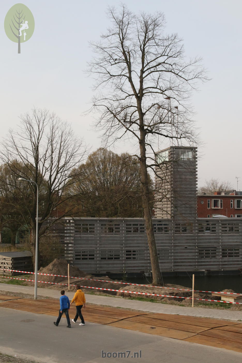 depot, tijdelijke opslag van de boom