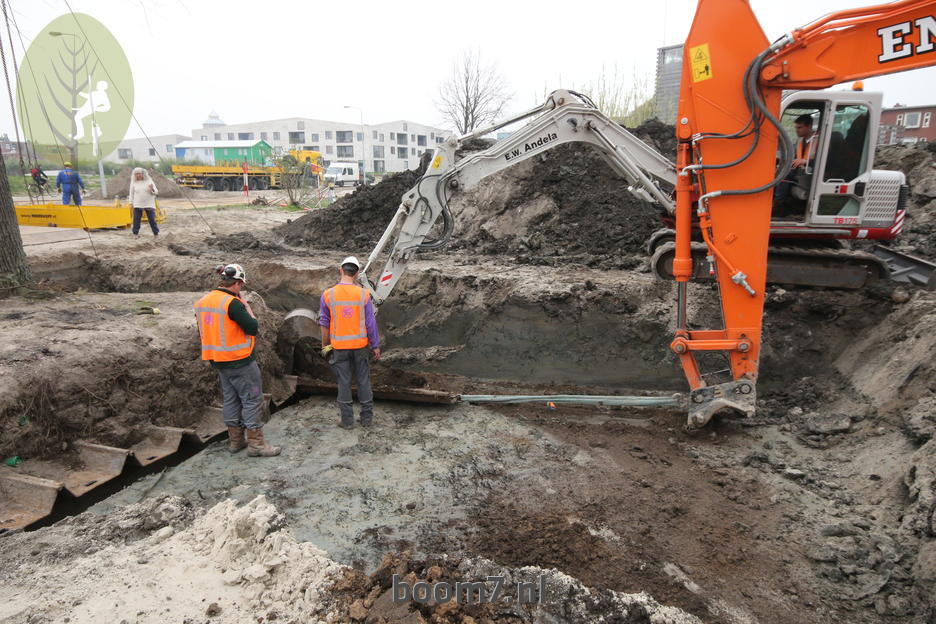 verwijderen damwanden/pallet