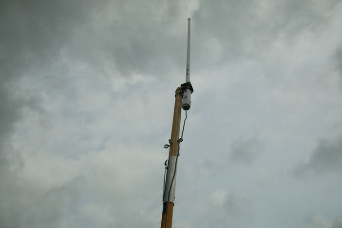 antenne met montage op meststeel